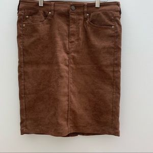 Faux Suede Liverpool Pencil Skirt Sz 8-29